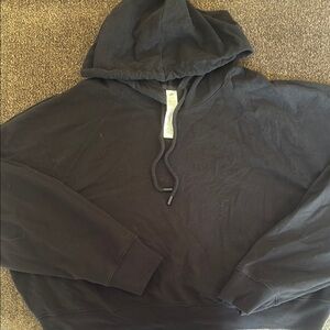 ALO Yoga Black Crop Hoodie